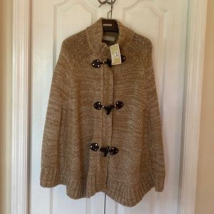 NWT Michael Kors sweater poncho with pockets